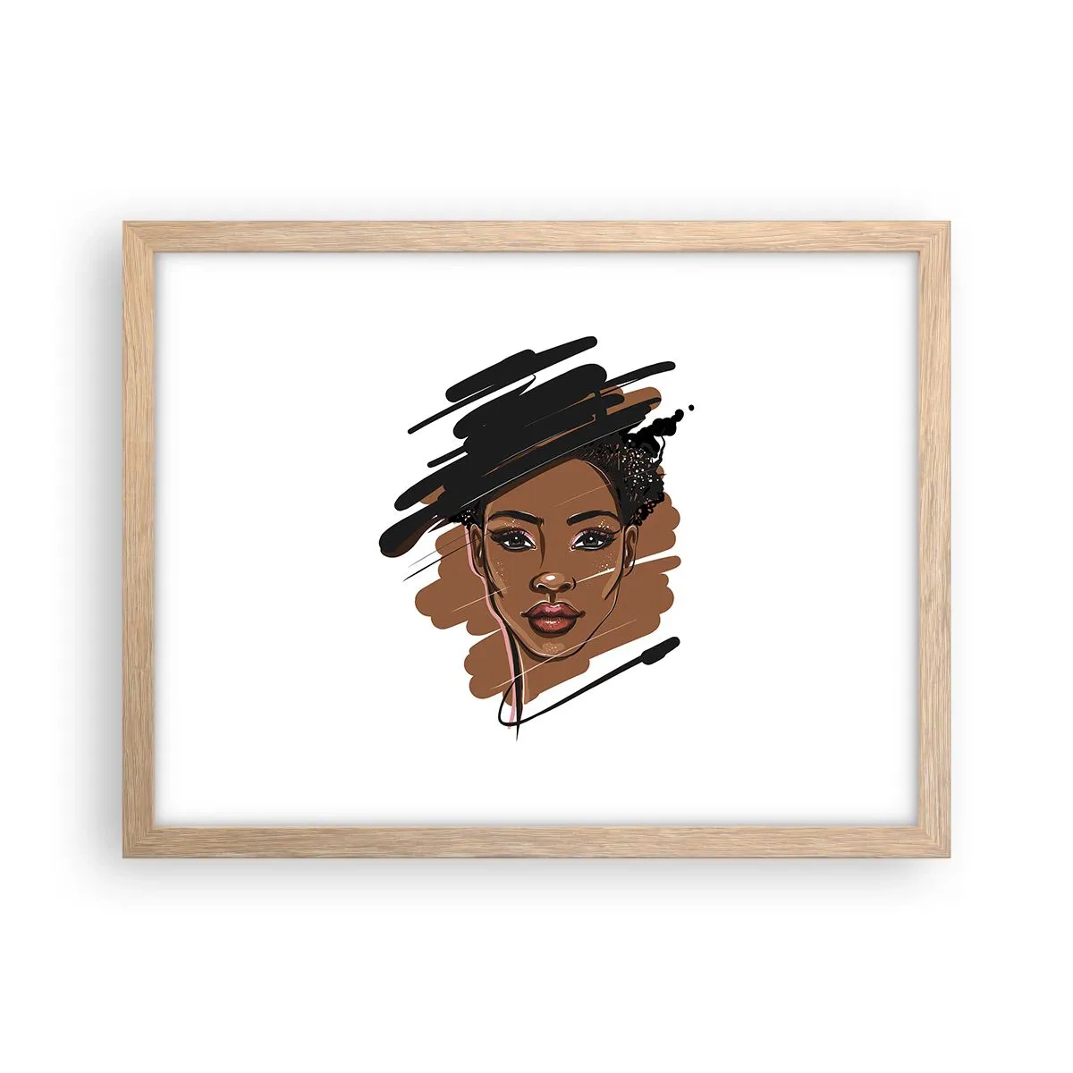 Affisch i ram av ljusek - Söt som choklad - 40x30 cm