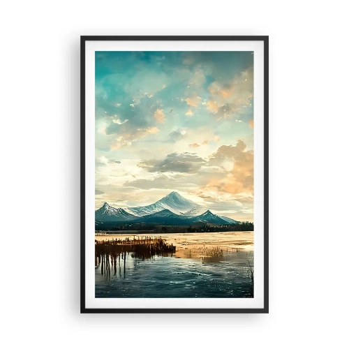 Affisch i svart ram - Under himlens skydd - 61x91 cm