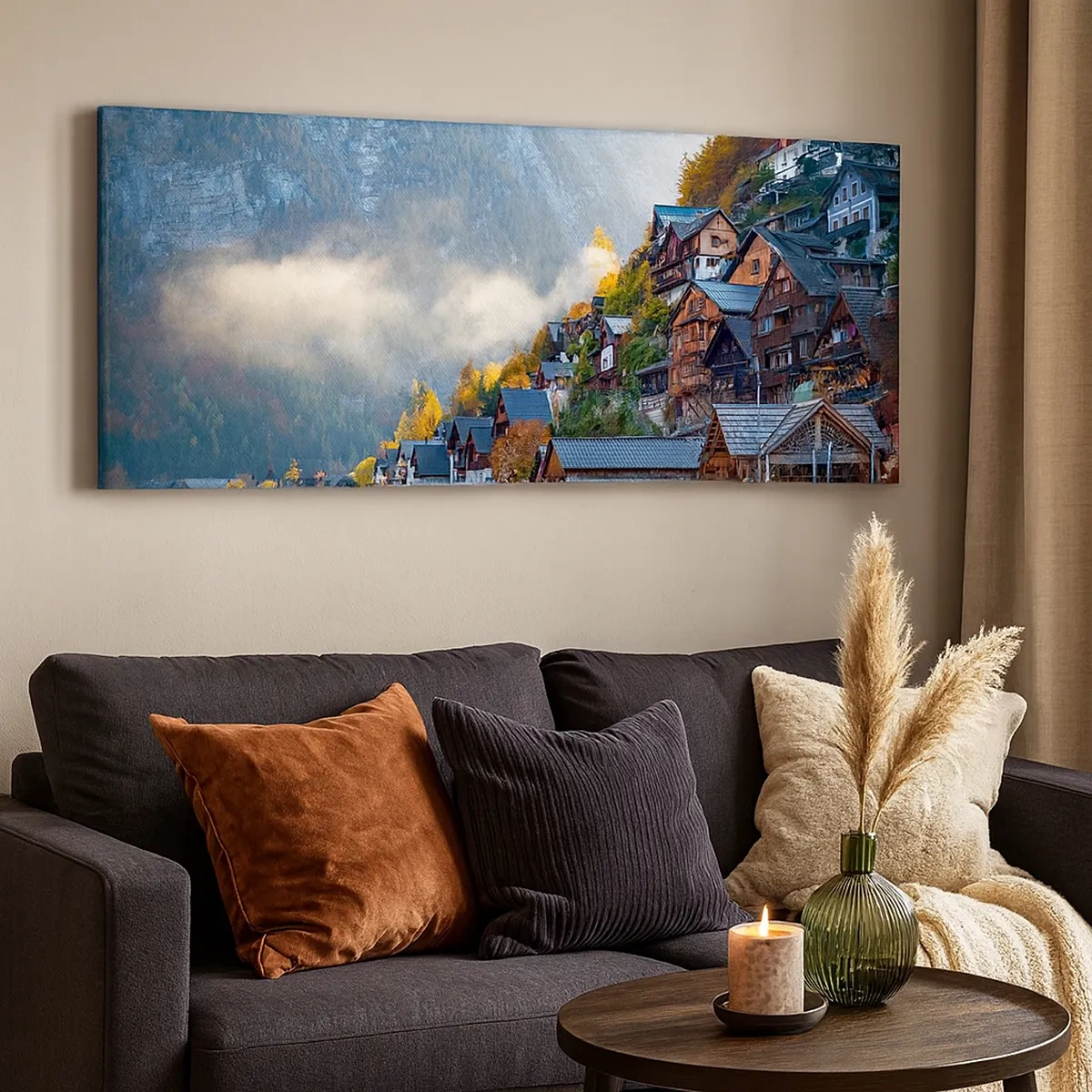 Canvastavla - Bild på duk - Alpina klimat - 30x30 cm