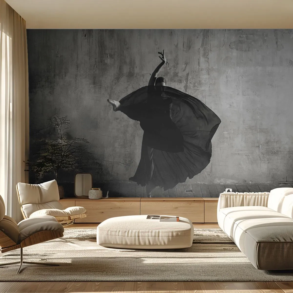Självhäftande Fototapet Deluxe Sticker - Full av passion - Ballerina, Dansa, Balett - 250x175 cm