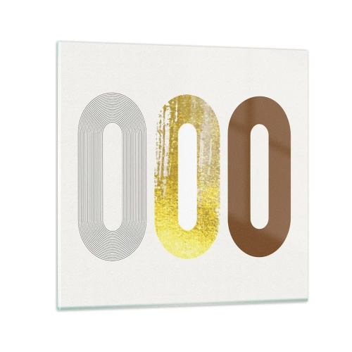 Glastavla - Bild på glas - Ooo! - 50x50 cm