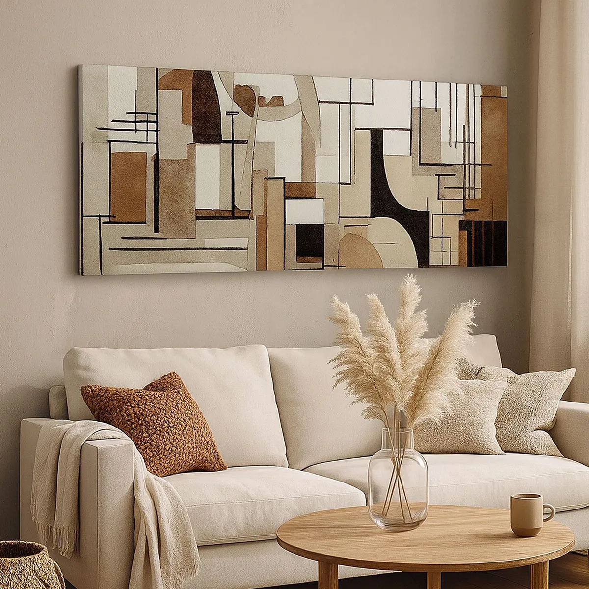 Canvastavla - Bild på duk - Stadsbild 2.0 - 100x40 cm