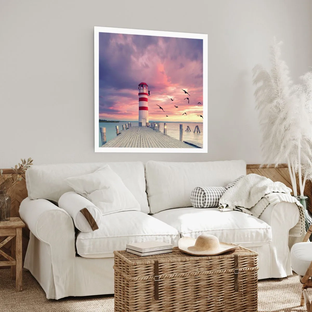 Affisch - Dags att bege sig till hamnen - 50x50 cm