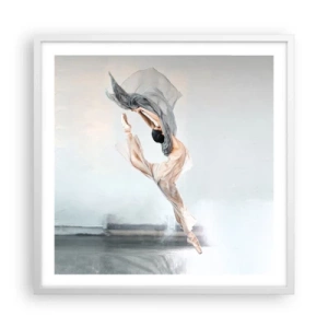 Affisch i vit ram - Dansextas - 60x60 cm