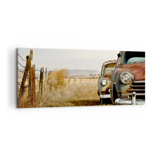 Canvastavla - Bild på duk - Välförtjänt vila - 100x40 cm