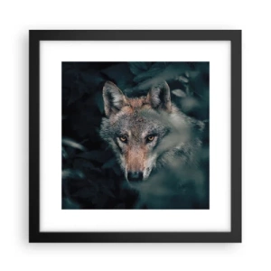 Affisch i svart ram - Jägare - 30x30 cm