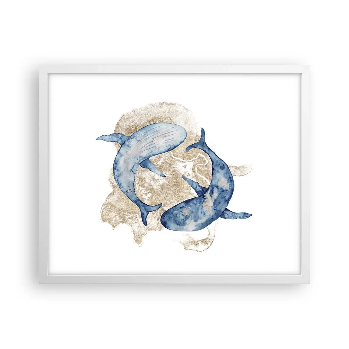 Affisch i vit ram - Vänskap eller kärlek? - 50x40 cm