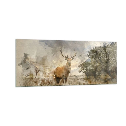 Glastavla - Bild på glas - Värdighet - styrka - dignitet - 100x40 cm