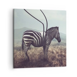 Canvastavla - Bild på duk - Akta! Fel - 50x50 cm