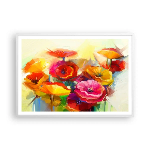 Affisch i vit ram - Inte bara rött - 100x70 cm