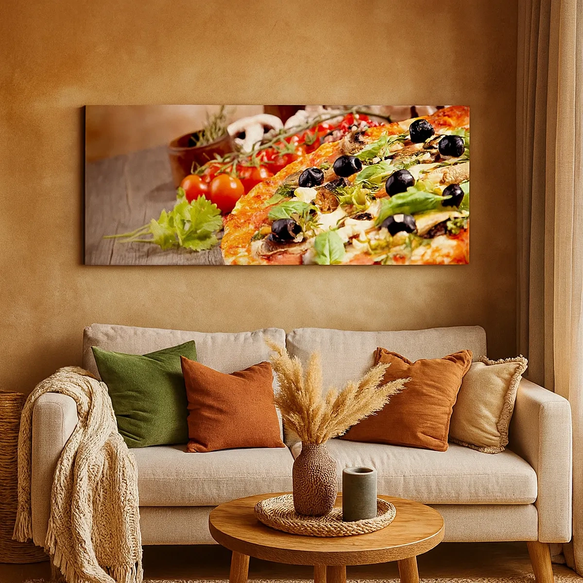 Canvastavla - Bild på duk - Ingredienser ur jorden - 30x30 cm