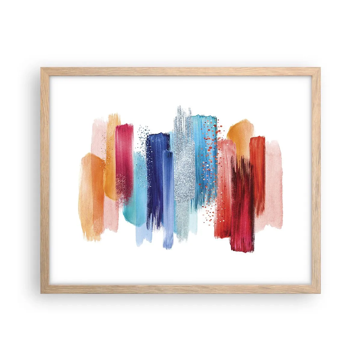 Affisch i ram av ljusek - Upp och ner - 50x40 cm