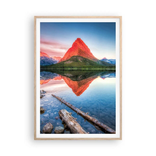 Affisch i ram av ljusek - Glöd och kyla - 70x100 cm