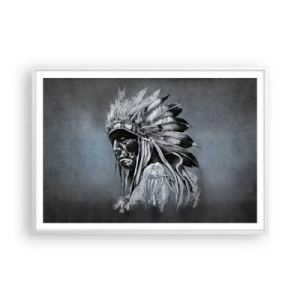 Affisch i vit ram - Tillbaka till rötterna - 100x70 cm