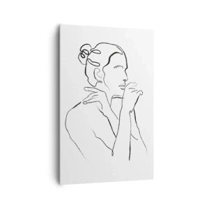 Canvastavla - Bild på duk - Akten: ett sensuellt mysterium - 80x120 cm