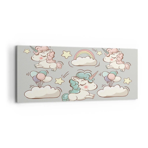 Canvastavla - Bild på duk - De existerar säkert... - 120x50 cm