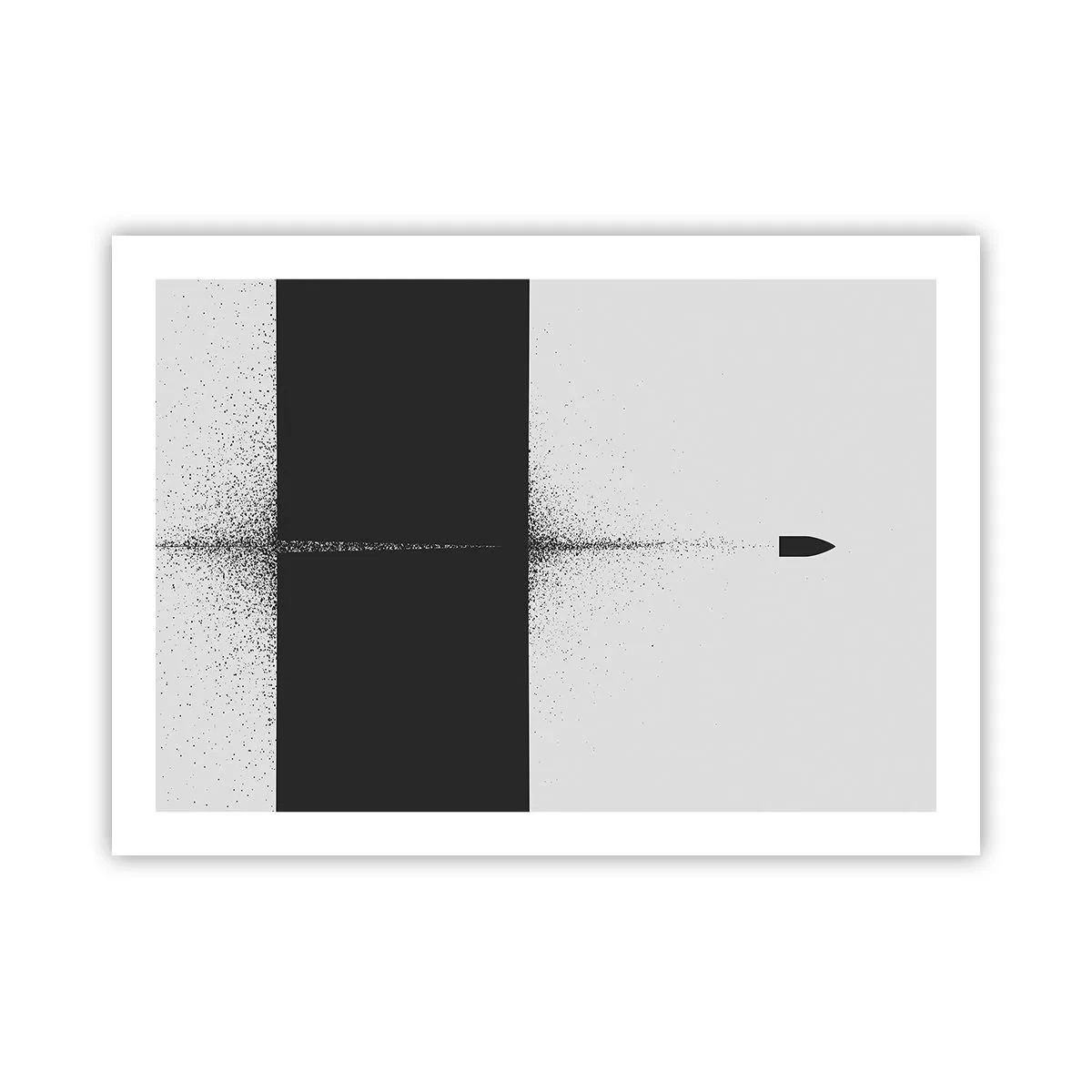 Affisch - Rakt mot målet - 70x50 cm