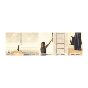 Fototapet Prov Standard Eco - Magisk resa - Abstraktion, Kvinna, Stege - 100x30 cm