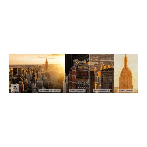 Provbit av fototapet Premium Sand - Växa i solskenet - Stad, New York, Arkitektur - 100x30 cm