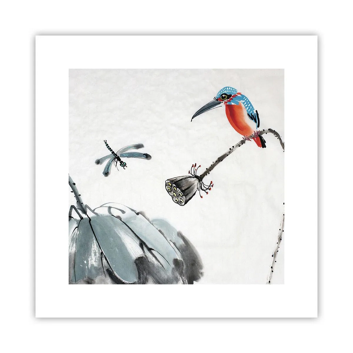 Affisch - Ängens liv - 30x30 cm