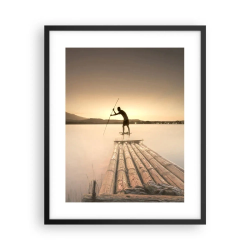 Affisch i svart ram - Före avkoppling - 40x50 cm