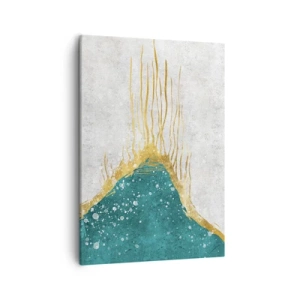 Canvastavla - Bild på duk - Gyllene tidvatten - 50x70 cm