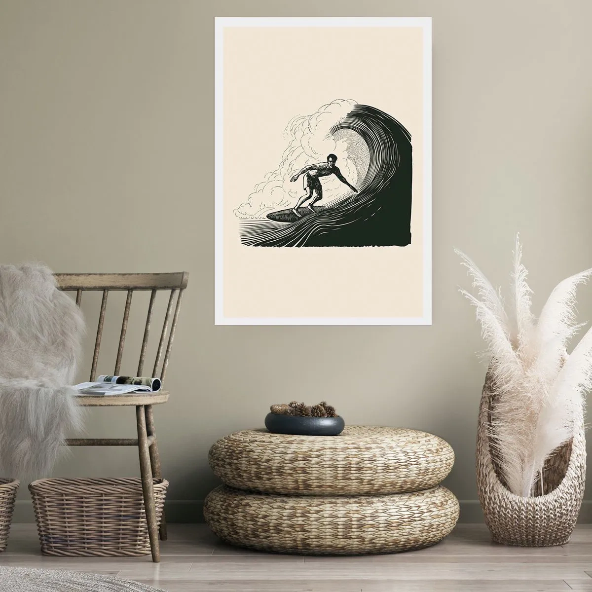 Affisch - Vågens kung - 61x91 cm