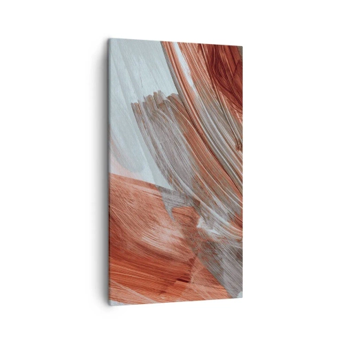 Canvastavla - Bild på duk - Höst- och blåsig abstraktion - 45x80 cm