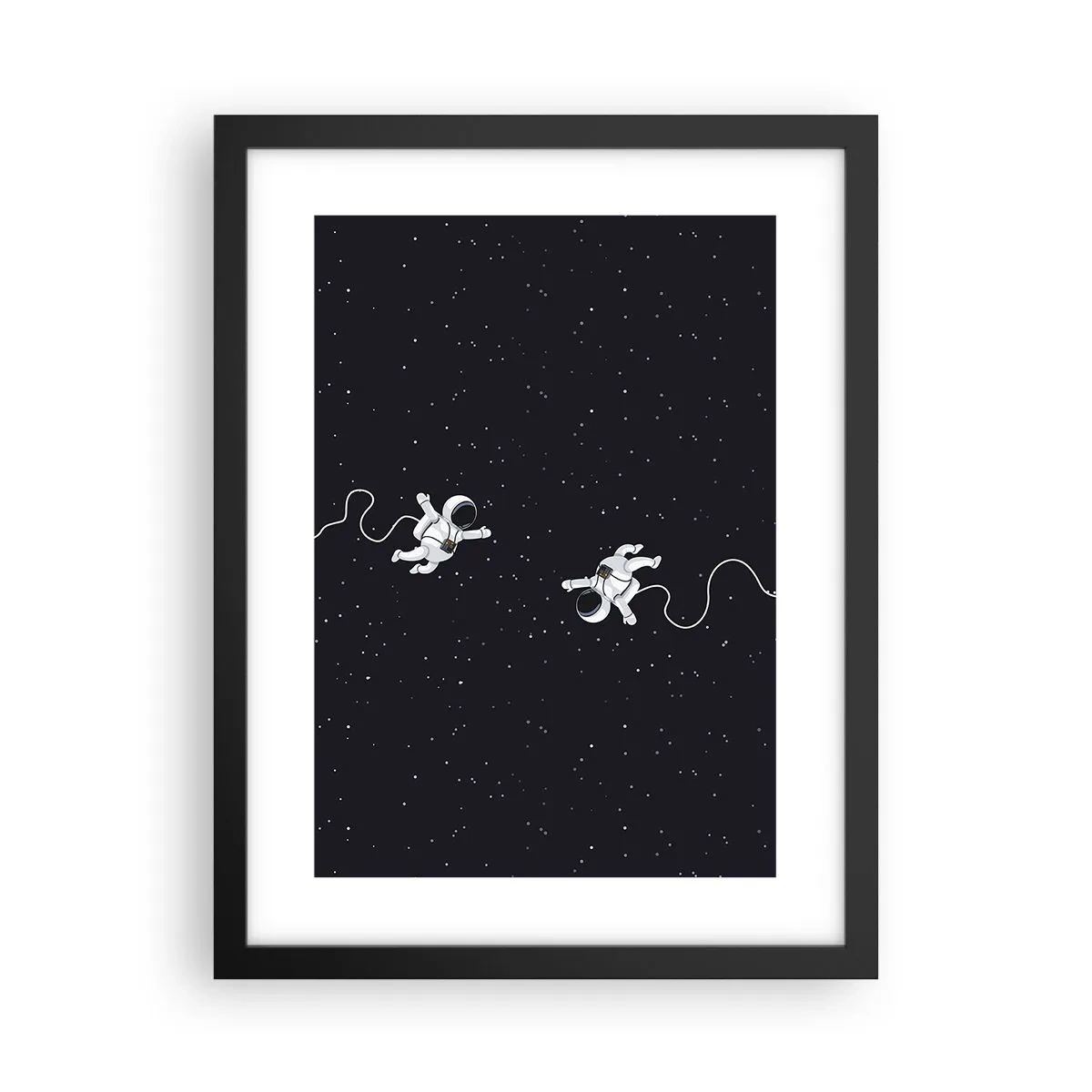 Affisch i svart ram - Rymddans - 30x40 cm
