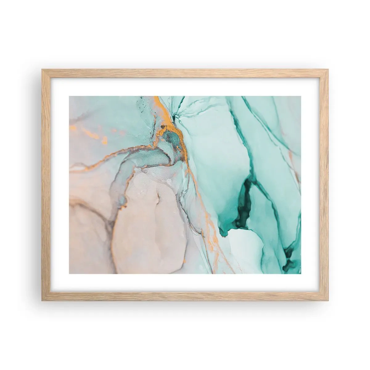 Affisch i ram av ljusek - Formernas och färgernas dans - 50x40 cm