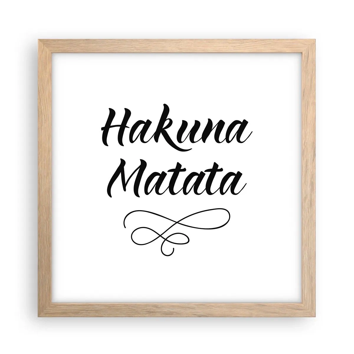 Affisch i ram av ljusek - Bästa rådet - 30x30 cm