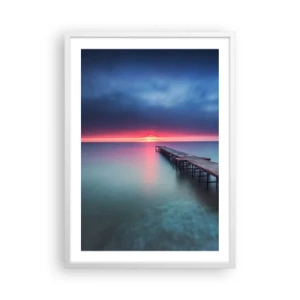 Affisch i vit ram - Mellan himlen och jorden - 50x70 cm