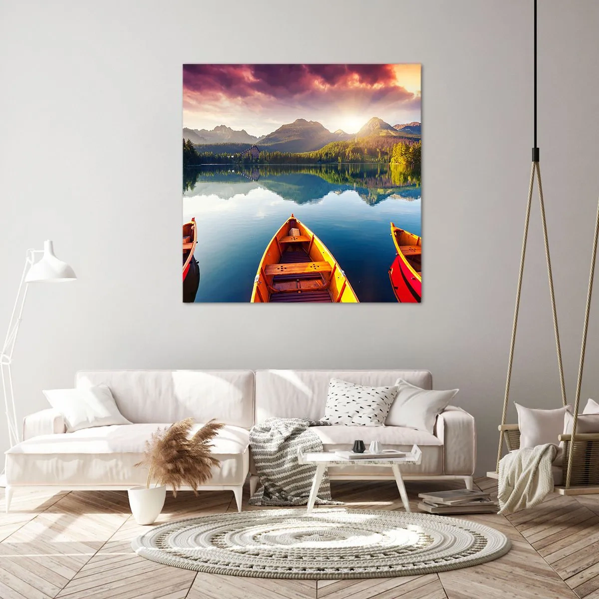 Canvastavla - Bild på duk - Ingenting mot naturen - 60x60 cm