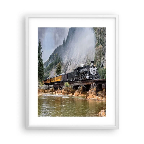 Affisch i vit ram - Vart ska du? Vart? - 40x50 cm