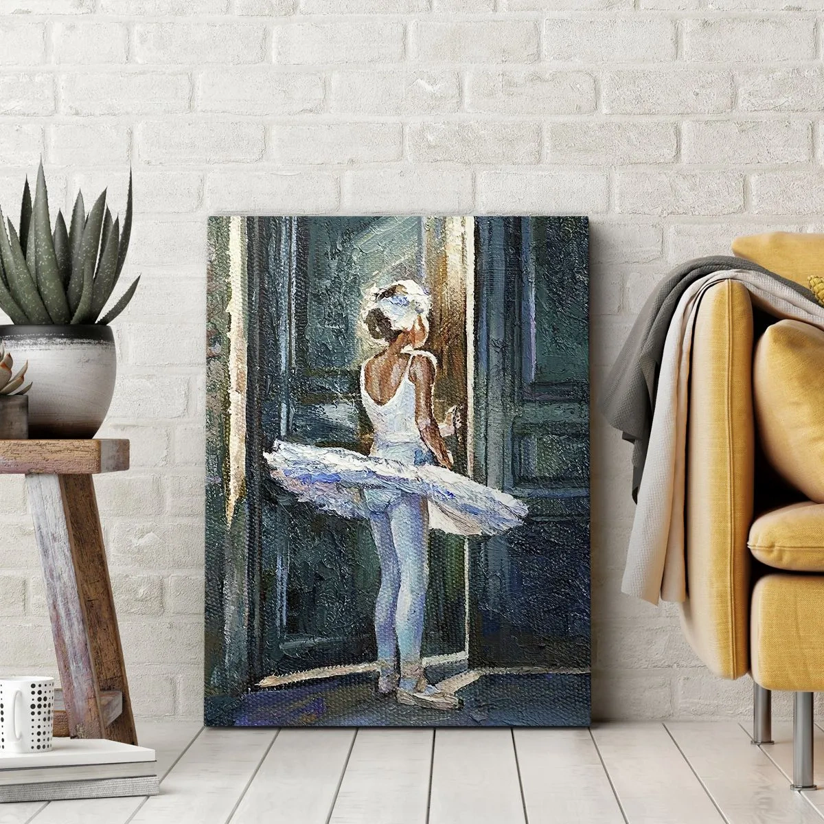 Canvastavla - Bild på duk - Före showen - 70x100 cm