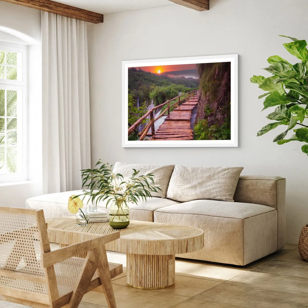 Affisch i vit ram - Otrolig skönhet - 100x70 cm