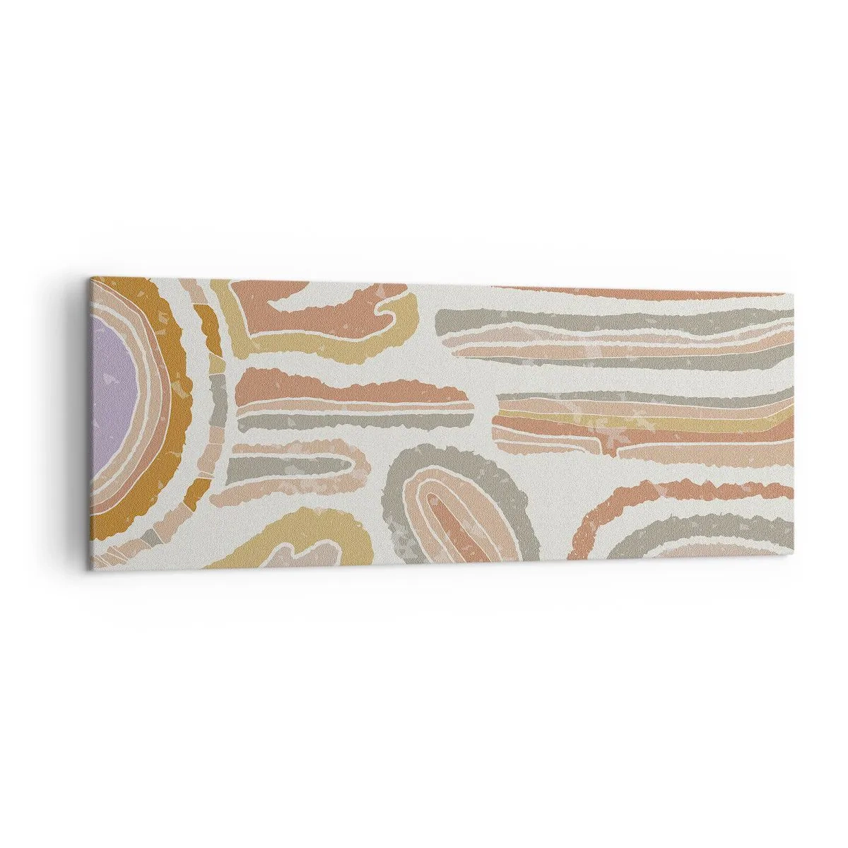 Canvastavla - Bild på duk - Färgglada tvärsnitt - 140x50 cm