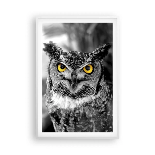 Affisch i vit ram - Inget kommer undan - 61x91 cm