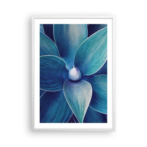 Affisch i vit ram - Blått från himlen - 50x70 cm