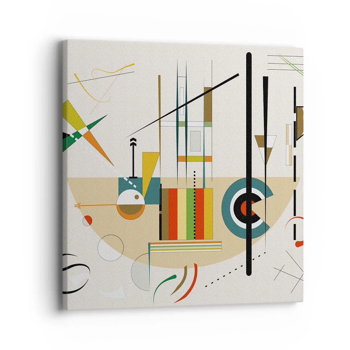 Canvastavla - Bild på duk - Så världen skrattar - 40x40 cm