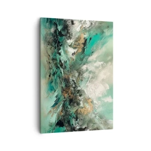 Canvastavla - Bild på duk - Smaragdsvart bränna - 50x70 cm