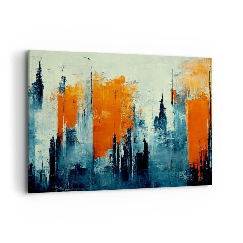 Canvastavla - Bild på duk - Modernt landskap - 100x70 cm