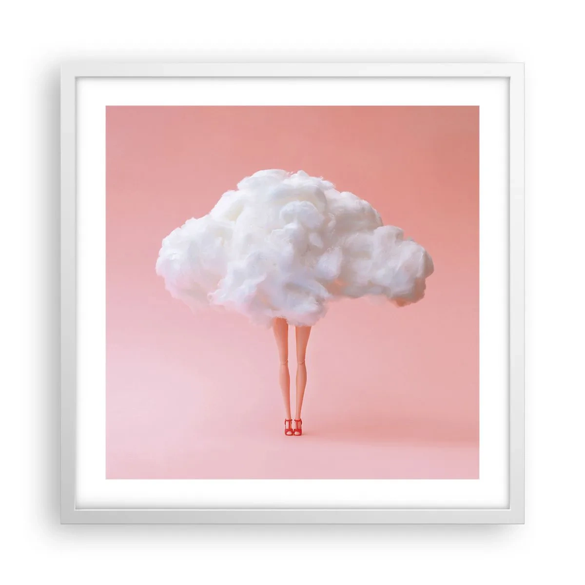 Affisch i vit ram - Söt utfästelse - 50x50 cm