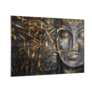 Glastavla - Bild på glas - Känn lugnet - 100x70 cm