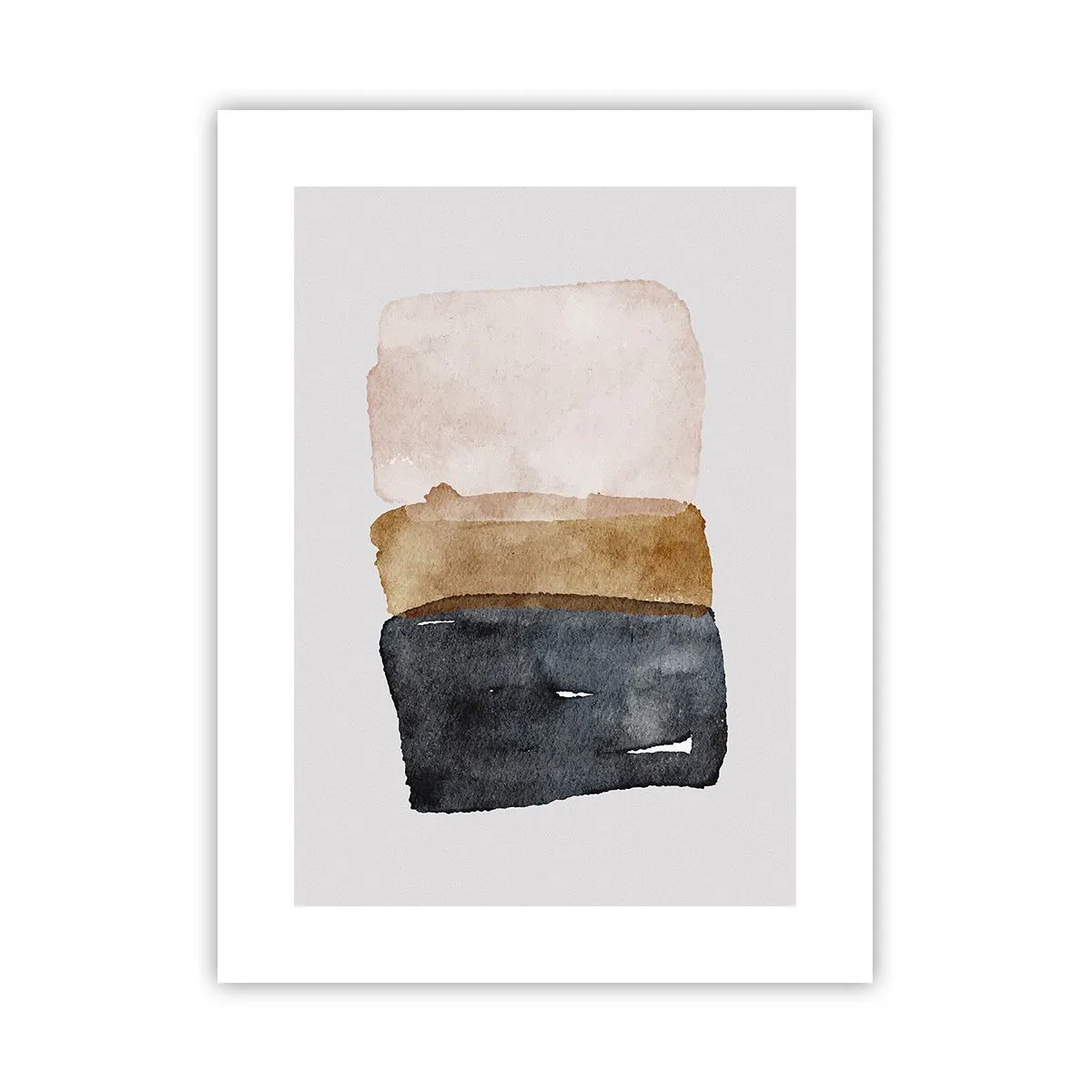 Affisch - Komposition av jordens färger - 30x40 cm