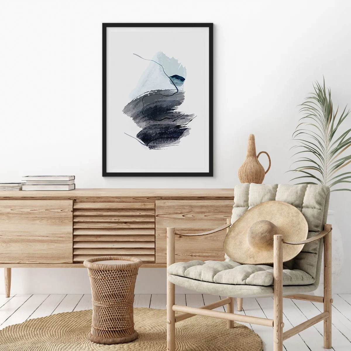 Affisch i svart ram - Intensitet och rörelse - 61x91 cm