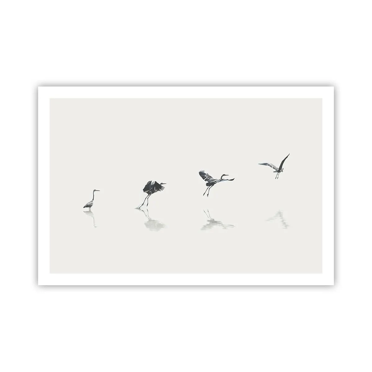 Affisch - Fyra enkla steg - 91x61 cm