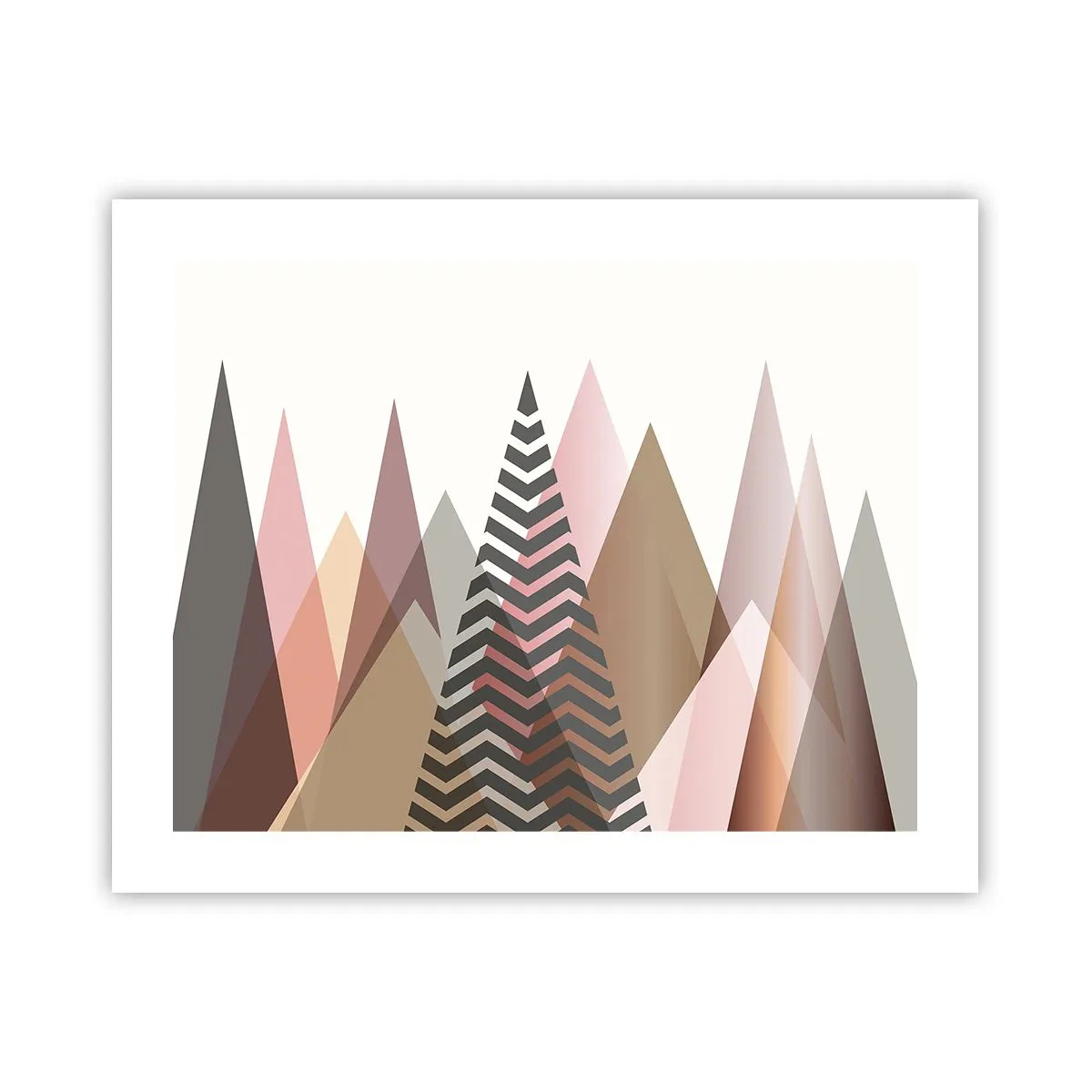 Affisch - Utsikt över pyramider - 50x40 cm