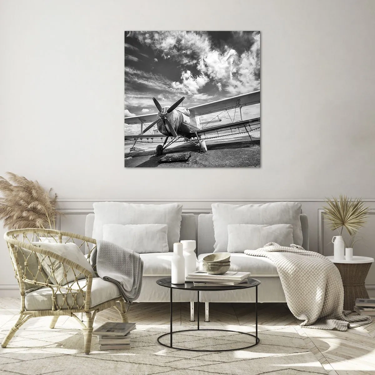 Glastavla - Bild på glas - Jag kan inte vänta! - 40x40 cm