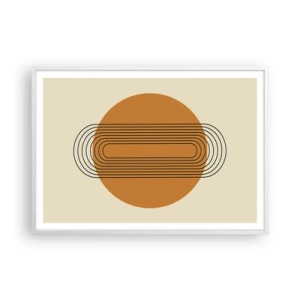 Affisch i vit ram - Perfekt plan - 100x70 cm